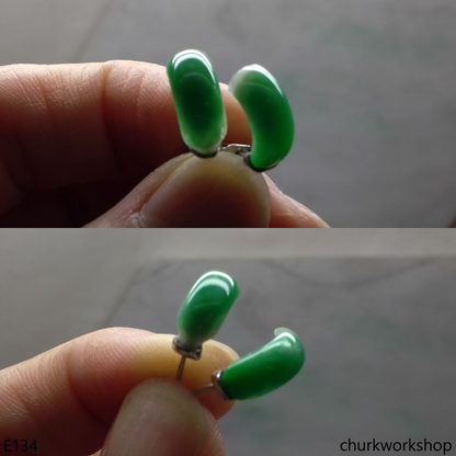 Bridge shape ear studs sterling silver