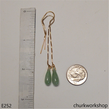 Rain drop earrings 14K gold filled