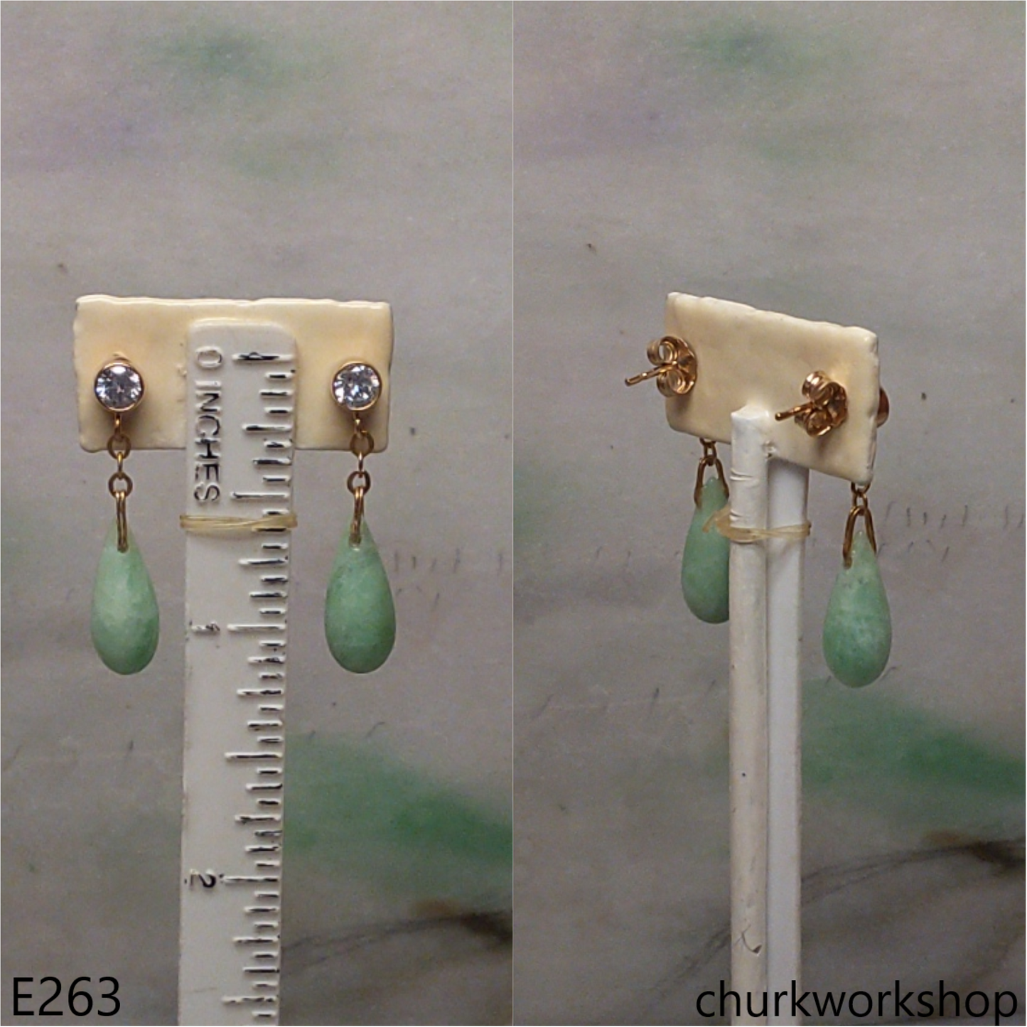 Rain drop earrings 14K gold filled