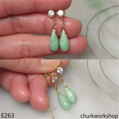 Rain drop earrings 14K gold filled