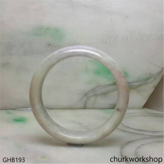 Lavender multi color jade bangle