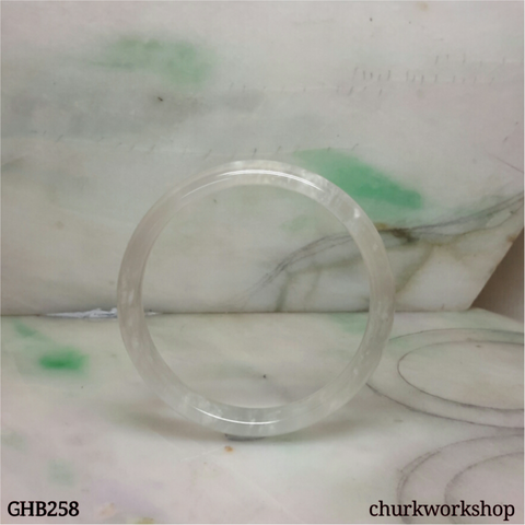 Small icy jade bangle