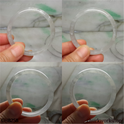 Small icy jade bangle