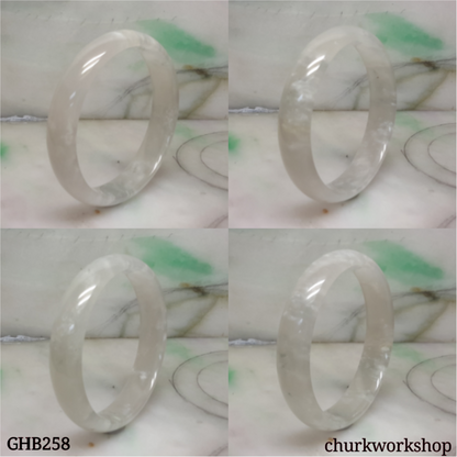 Small icy jade bangle