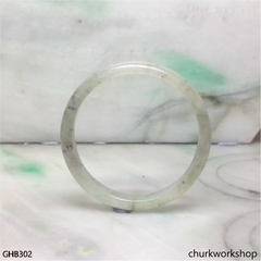 Small icy jade bangle