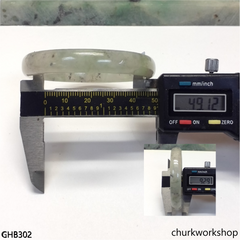 Small icy jade bangle