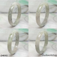 Small icy jade bangle