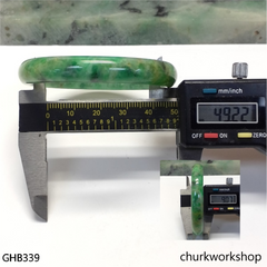 Small green jade bangle