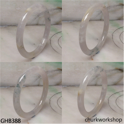 Small icy jade bangle