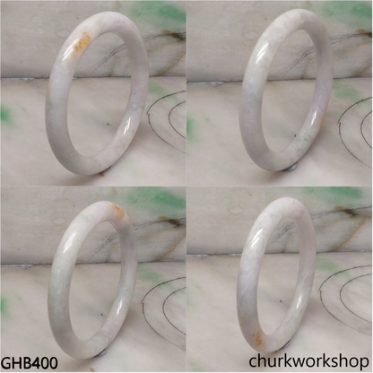Small pale lavender jade bangle