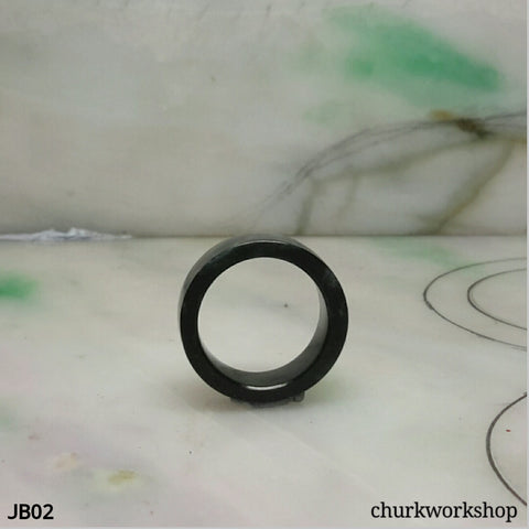 Dark green jade band, unisex jade band
