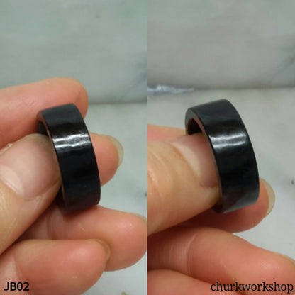 Dark green jade band, unisex jade band