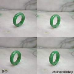 Green jade band, unisex jade bend