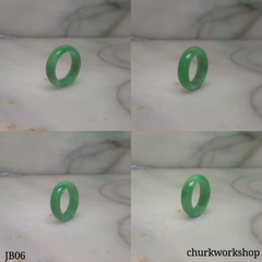 Green jade band, unisex jade bend