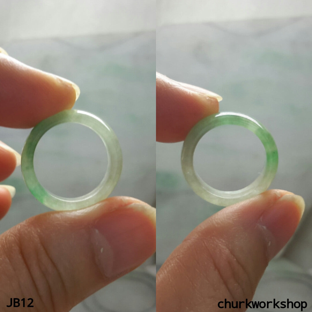 Light green jade band, unisex jade band