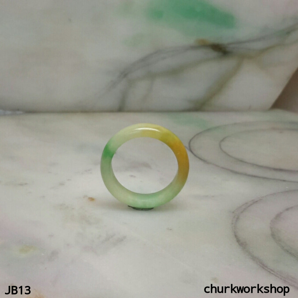 Three color jade band, unisex jade band