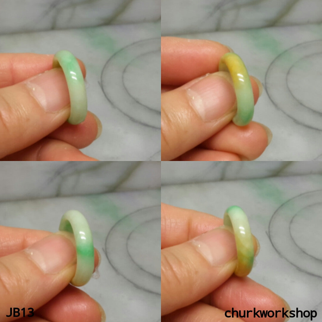 Three color jade band, unisex jade band