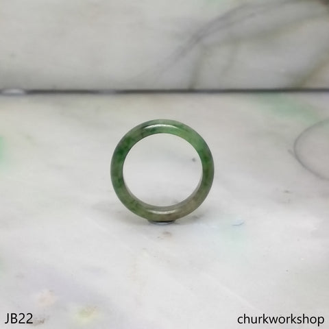 Jade band pinkie ring, unisex jade band