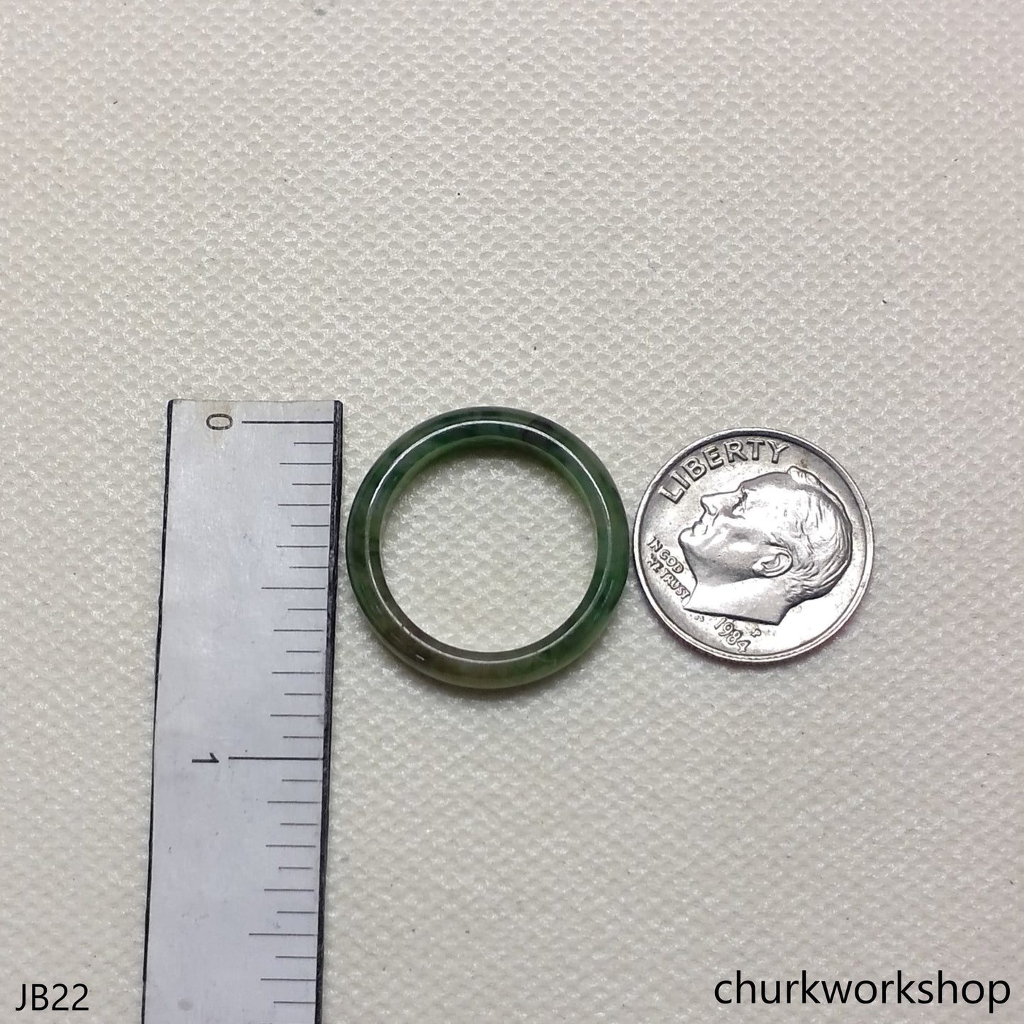 Jade band pinkie ring, unisex jade band