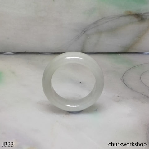 White jade band, unisex jade bend