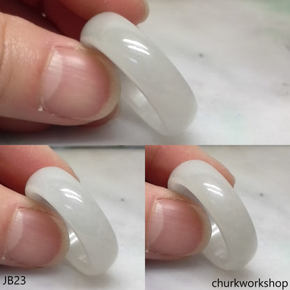 White jade band, unisex jade bend