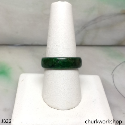 Deep green jade unisex jade band