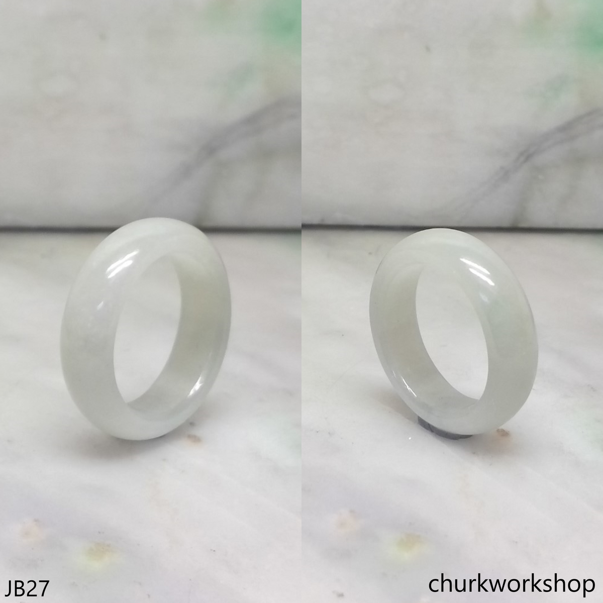White jade unisex jade band