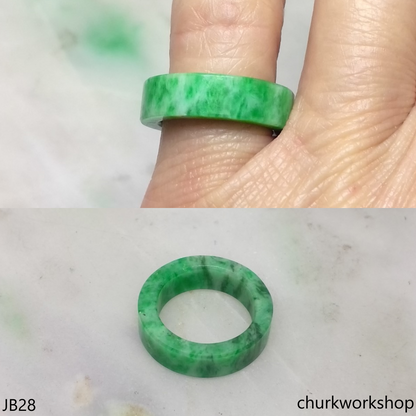 Green jade unisex jade band