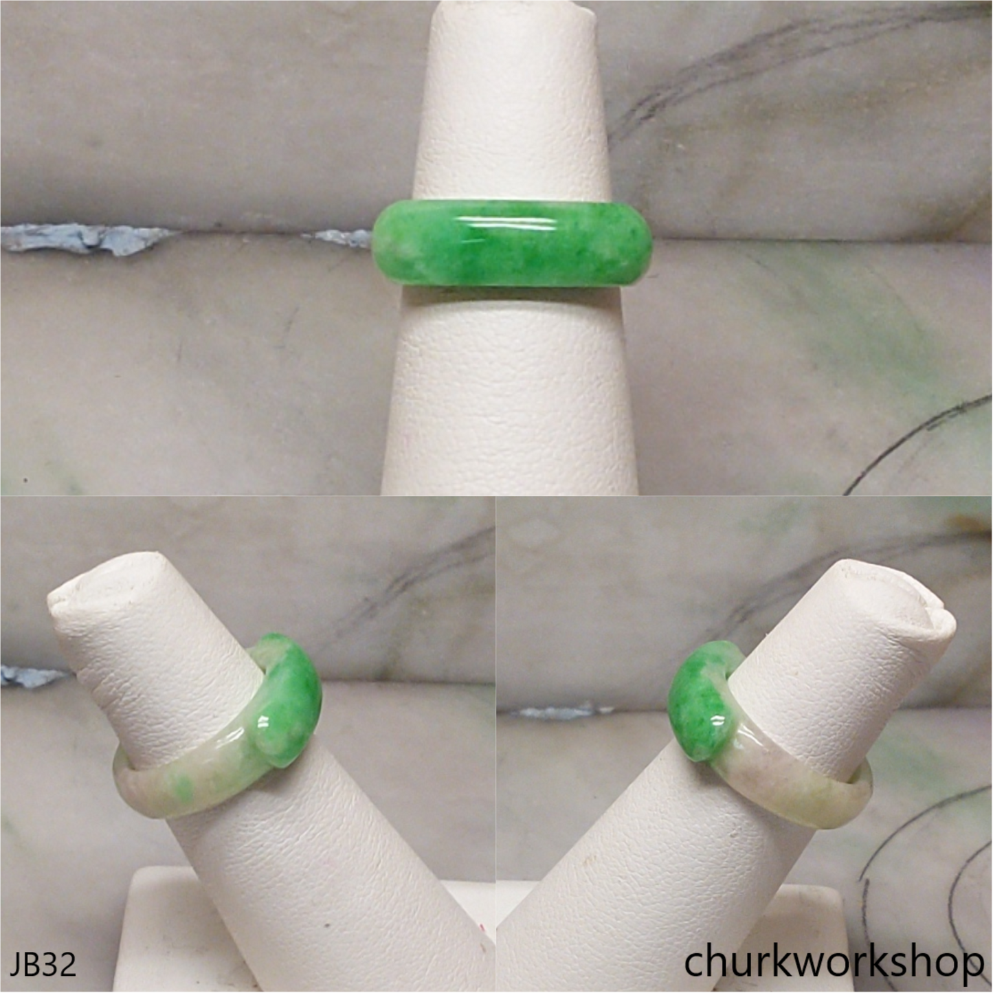 Jade saddle band, unisex jade band