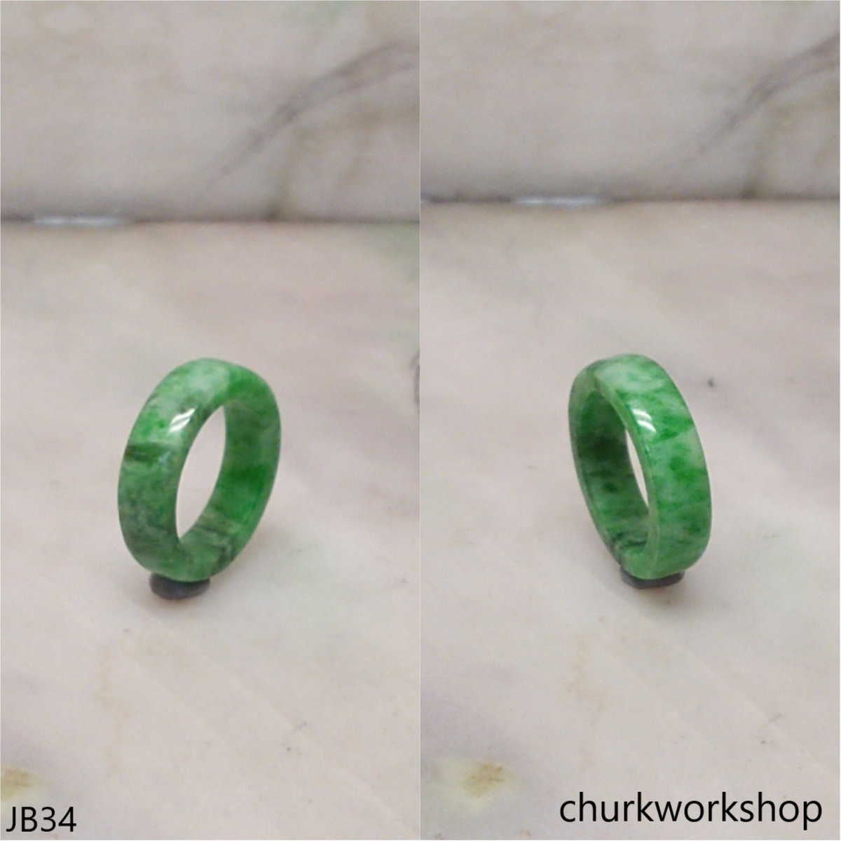 Green jade unisex jade band