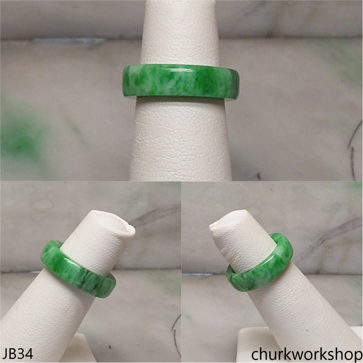 Green jade unisex jade band