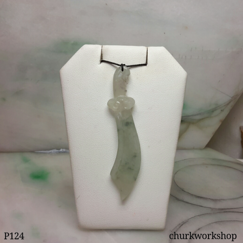 Jade sword pendant