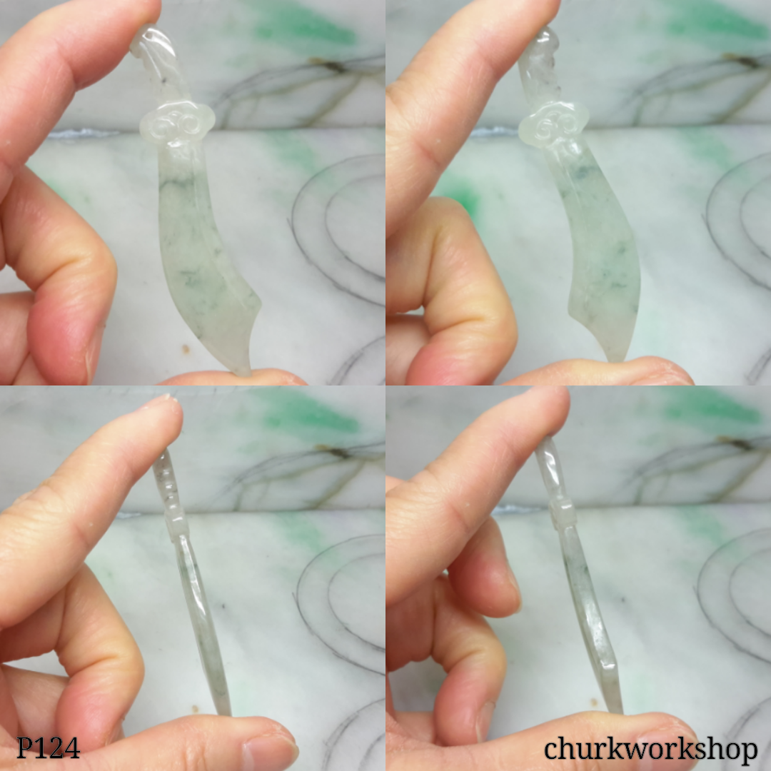 Jade sword pendant