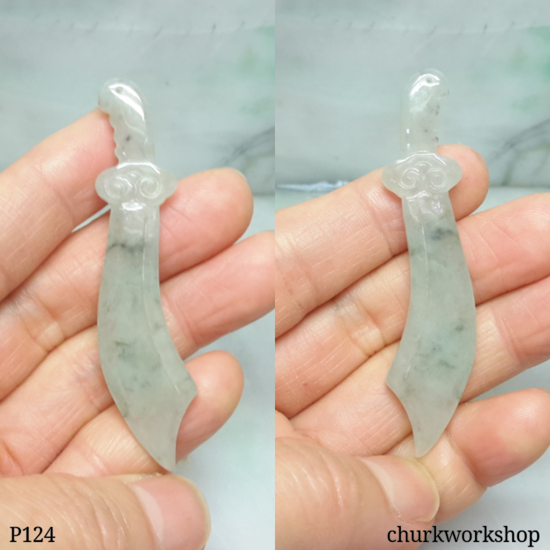 Jade sword pendant