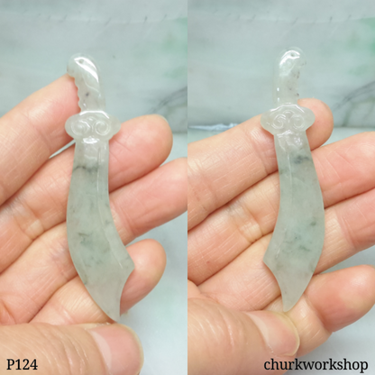 Jade sword pendant