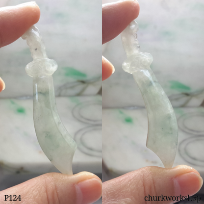 Jade sword pendant
