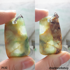 Multi-color jade pendant