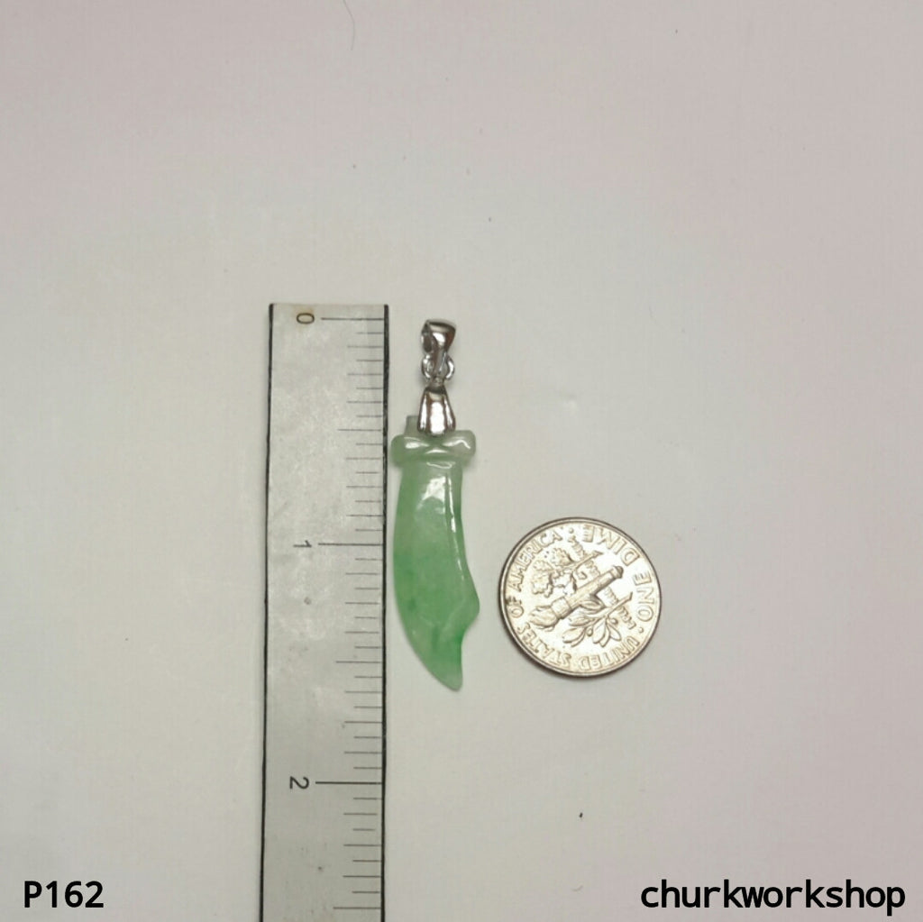Small jade sword pendant – Churk Work Shop