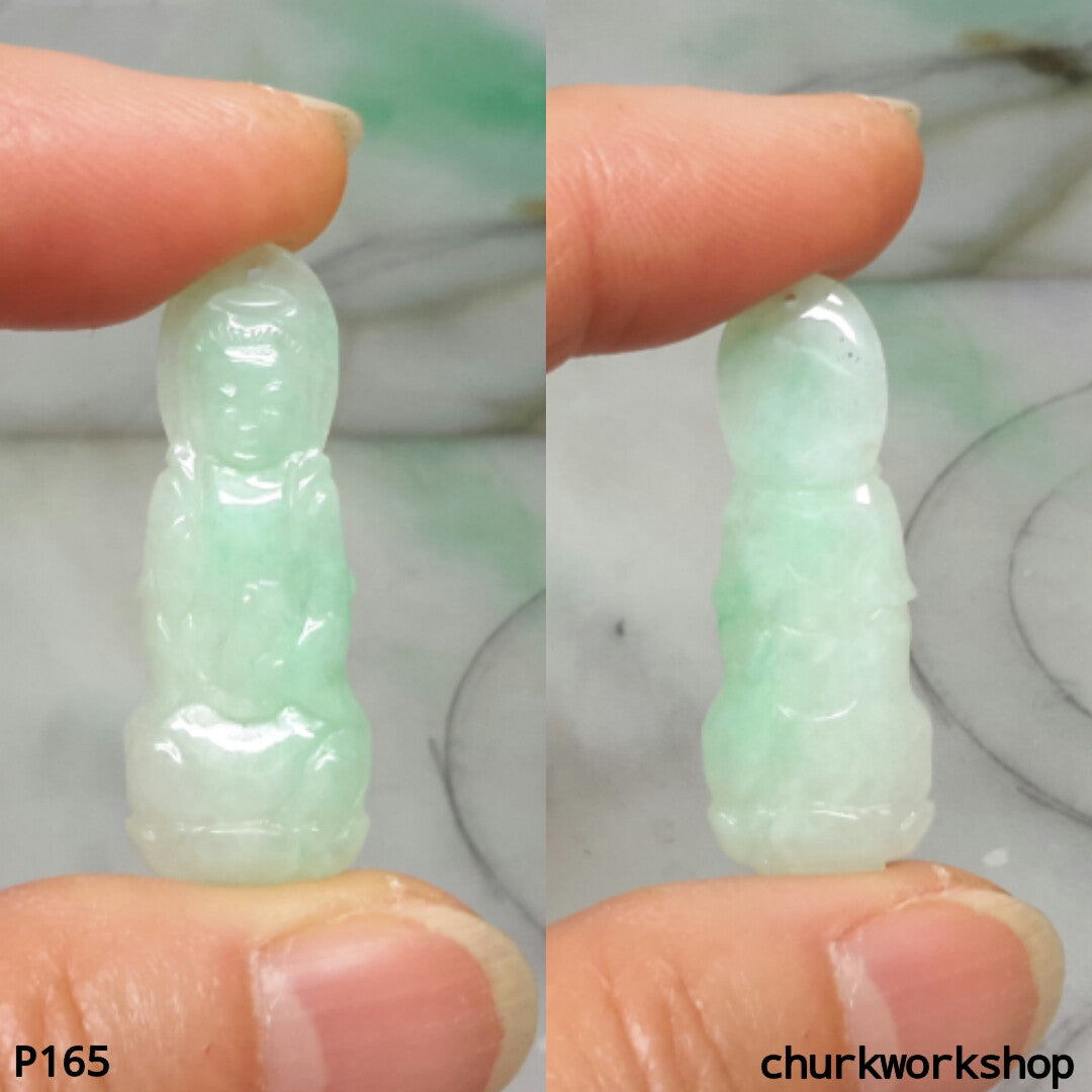 Light green lady Buddha