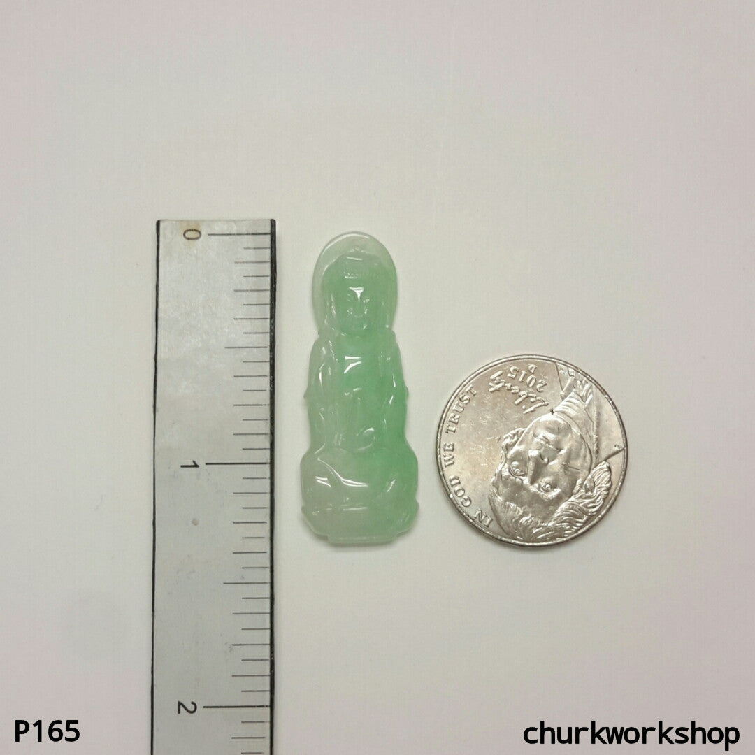 Light green lady Buddha