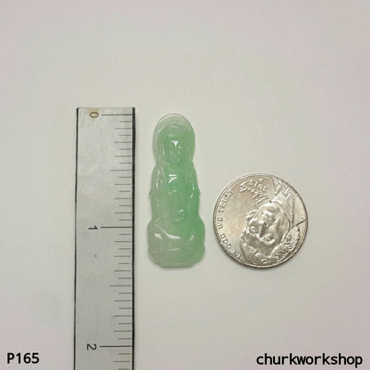 Light green lady Buddha