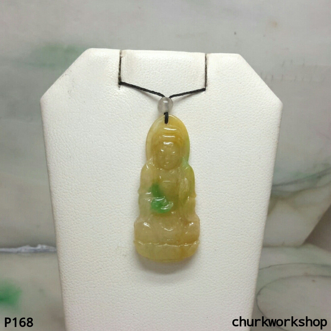 Yellow jade lady Buddha