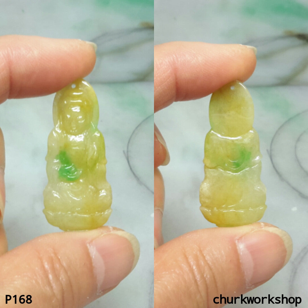 Yellow jade lady Buddha