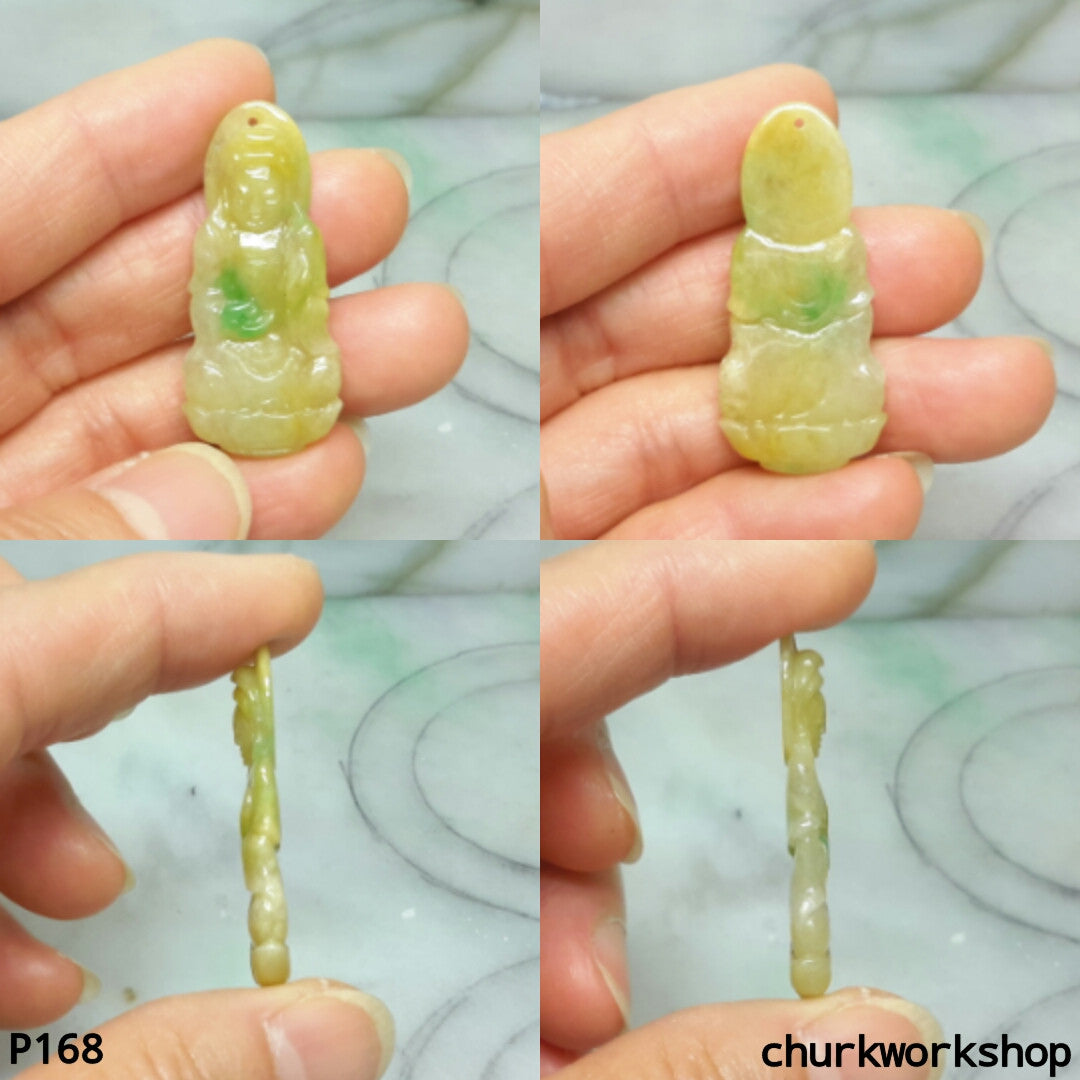 Yellow jade lady Buddha