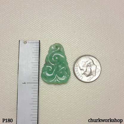 Light green jade carved pendant