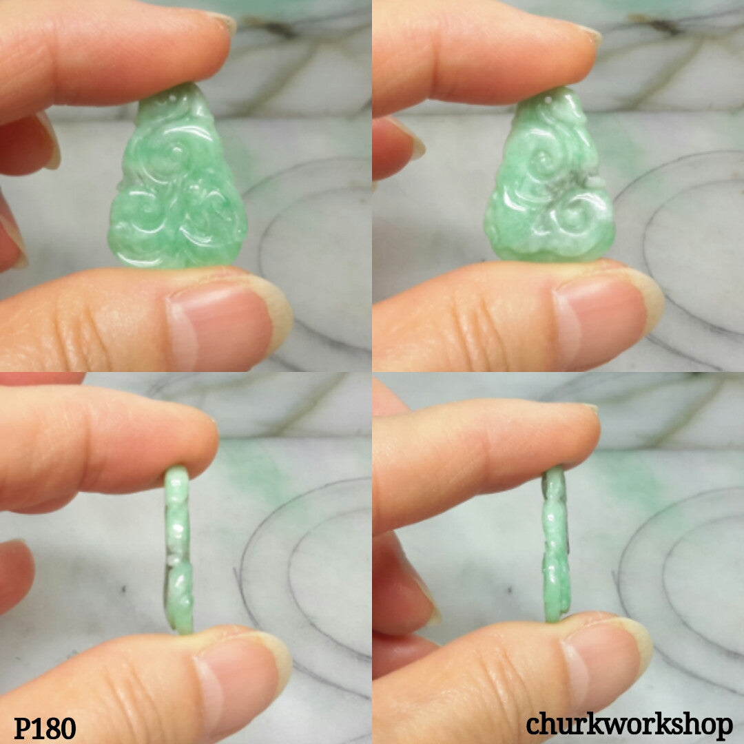 Light green jade carved pendant