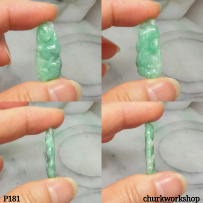 Light green jade carved pendant