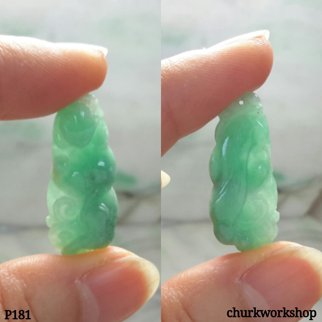 Light green jade carved pendant