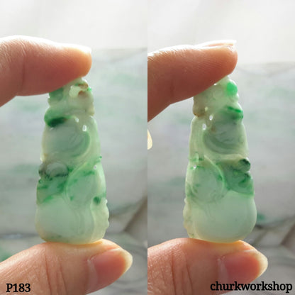 Light green jade carved pendant