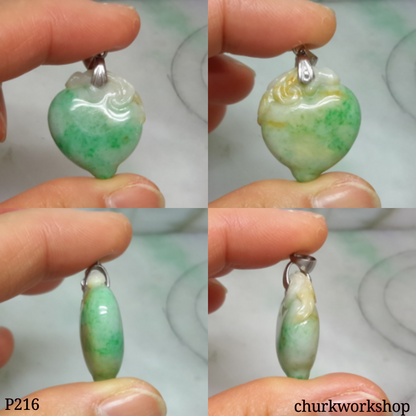 Jade peach pendant